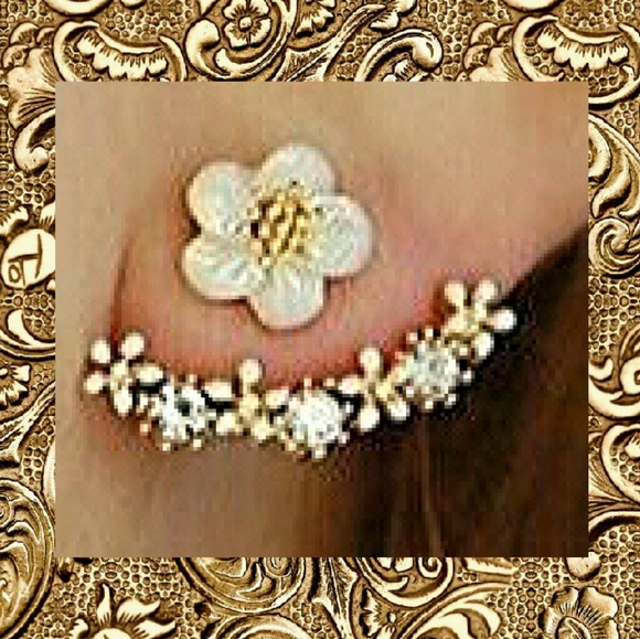 Boutique Jewelry - Flirty Floral Jacket Earrings